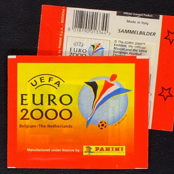 Euro 2000 Panini Sticker Tüte Variante Stern rechts