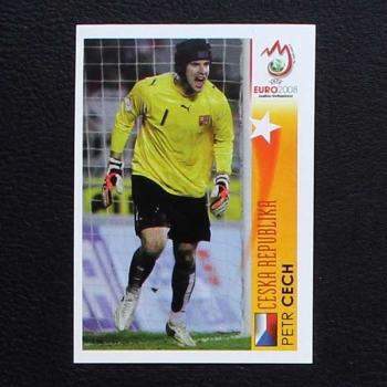 Euro 2008 No. 464 Panini sticker Cech in Action