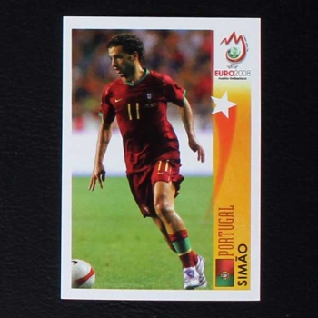 Euro 2008 No. 481 Panini sticker Simao in Action