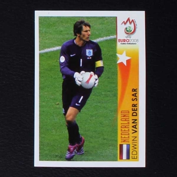 Euro 2008 No. 466 Panini sticker Van Der Sar in Action