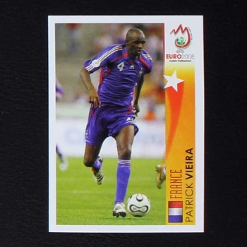 Euro 2008 No. 496 Panini sticker Vieira in Action