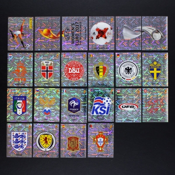 Euro 2017 Panini Sticker Wappen komplett