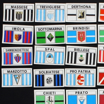 Calciatori 1969 Panini stickers - 49 badges Serie C without backs