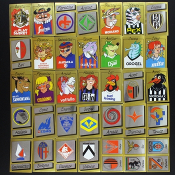 Calciatori 1987 Panini Sticker - 60 verschiedene Wappen