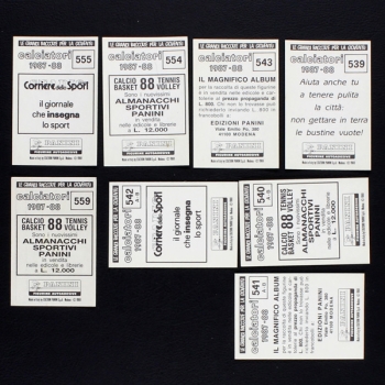 Calciatori 1987 Panini Sticker - 60 verschiedene Wappen