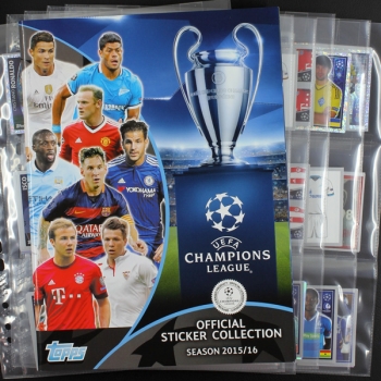 Champions League 2015 Topps Sticker Album komplett