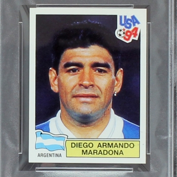 Diego Maradona USA 94 Panini Sticker - PSA 6