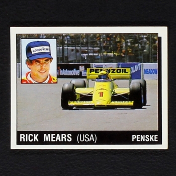 Rick Mears Panini Sticker Series Motor Adventures
