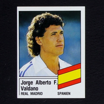Jorge Valdano Panini Sticker Nr. 420 - Fußball 87