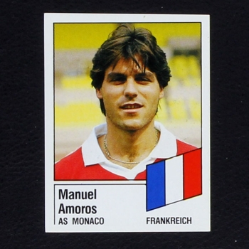 Manuel Amoros Panini Sticker Nr. 402 - Fußball 87