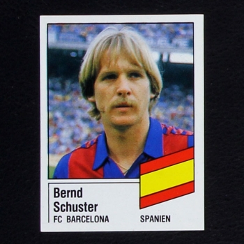 Bernd Schuster Panini Sticker Nr. 418 - Fußball 87