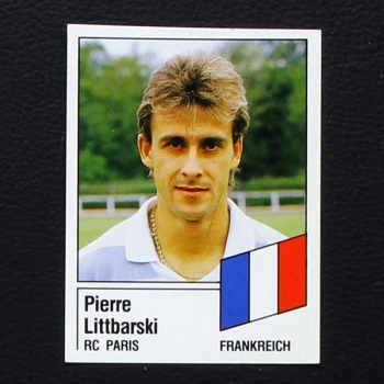 Pierre Littbarski Panini Sticker Nr. 406 - Fußball 87