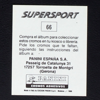 Carl Lewis Panini Sticker Nr. 66 - Super Sport 1988