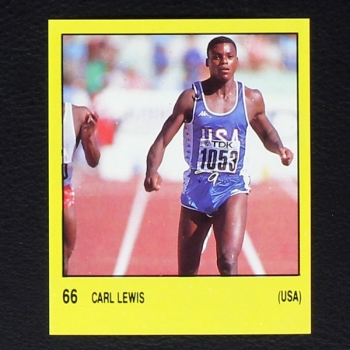 Carl Lewis Panini Sticker Nr. 66 - Super Sport 1988