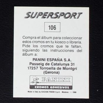 Paolo Maldini Panini Sticker Nr. 106 - Super Sport 1988