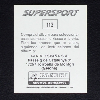 Frank Rijkaard Panini Sticker Nr. 113 - Super Sport 1988