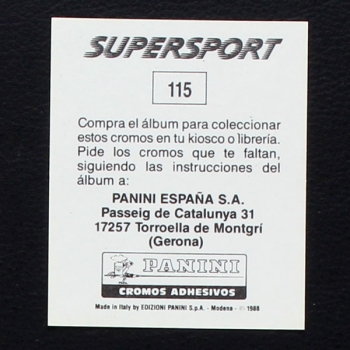 Ian Rush Panini Sticker Nr. 115 - Super Sport 1988