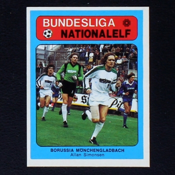 Allan Simonsen Americana Card No. 149 - Bundesliga Nationalelf 1978
