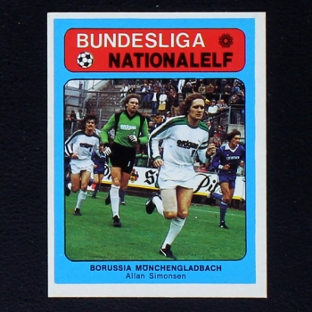 Allan Simonsen Americana Card No. 149 - Bundesliga Nationalelf 1978