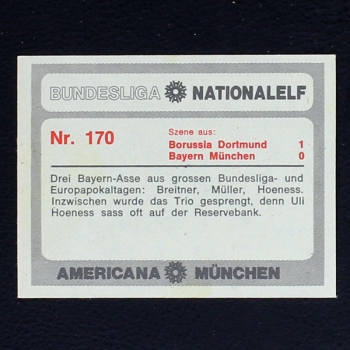 Gerd Müller Americana Card No. 170 - Bundesliga Nationalelf 1978