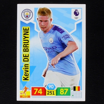 Kevin de Bruyne Panini Trading Card - Premier League 2019