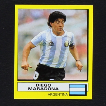 Diego Maradona Panini Sticker No. 383 - Football 88