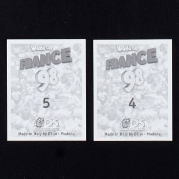 Franz Beckenbauer DS Sticker No. 4 and 5 - France 98
