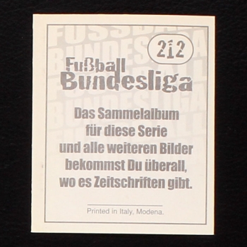 Youri Mulder Panini Sticker No. 212 - Fußball 97