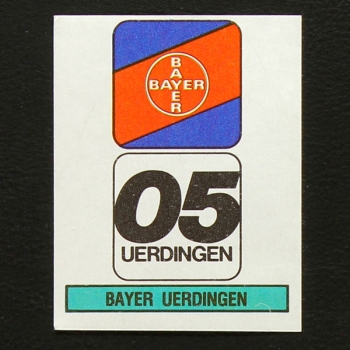 Uerdingen Panini Sticker No. 282 - Fußball 80