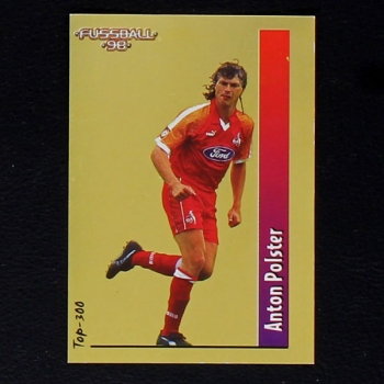 Toni Polster Panini Sticker No. 492 - Fußball 98