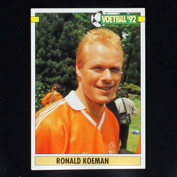 Ronald Koeman Panini Sticker No. 239 - Voetbal 92