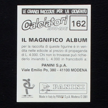 Zinedine Zidane Panini Sticker No. 162 - Calciatori 2000-01