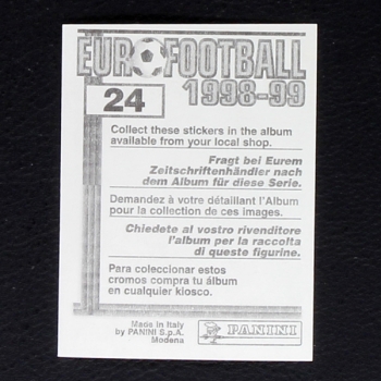Giovane Elber Panini Sticker No. 24 - Euro Football 1998-99