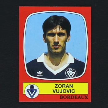 Zoran Vujovic Panini Sticker No. 23 - Football 87