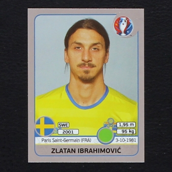 Zlatan Ibrahimovic Panini Sticker No. 567 - Euro 2016 Swiss
