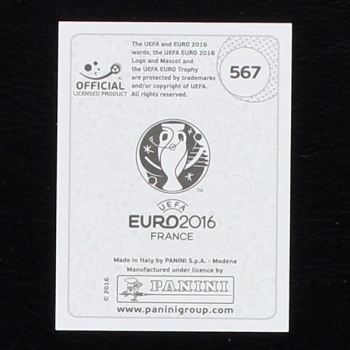 Zlatan Ibrahimovic Panini Sticker No. 567 - Euro 2016 Swiss