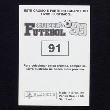 Stefan Effenberg Panini Sticker No. 91 - Super Futebol 99