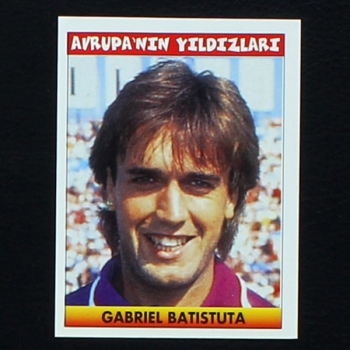 Gabriel Batistuta Panini Sticker No. 242 - Türkiye 1. Futbol Ligi 1996