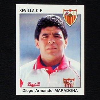 Diego Maradona Panini Sticker No. 255 - Futbol 93
