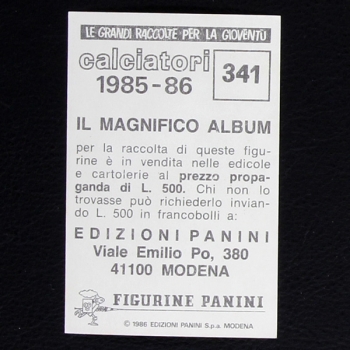 Larsen-Elkjaer Panini Sticker No. 341 - Calciatori 1985