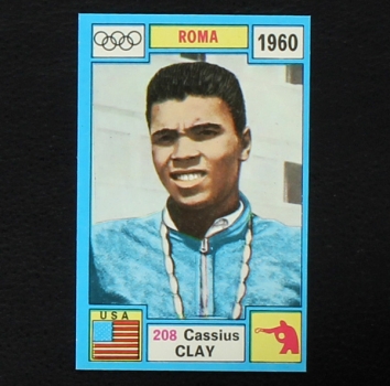Cassius Clay Panini Sticker No. 208 - Olympia  1896-1972