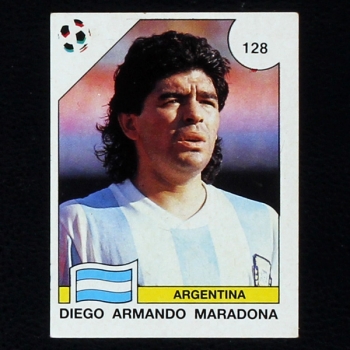 Diego Maradona Panini Picture No. 128 - Campeonato Mundial 90