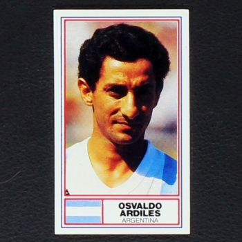 Osvaldo Ardiles Rothmans Card - Football International Stars 1984