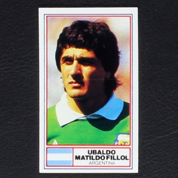 Ubaldo Matildo Fillol Rothmans Card - Football International Stars 1984