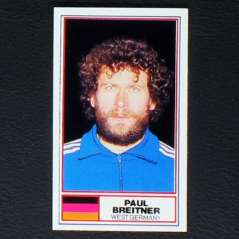 Paul Breitner Rothmans Card - Football International Stars 1984