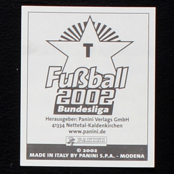 Oliver Bierhoff Panini Sticker No. T - Fußball 2002