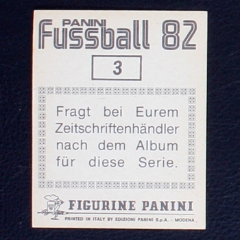 DFB-Pokal Panini Sticker No. 3 - Fußball 82