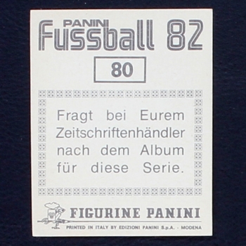 Darmstadt 98 Panini Sticker No. 80 - Fußball 82