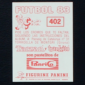 Hans Krankl Panini Sticker No. 402 - Futbol 83