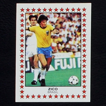 Zico Panini Sticker No. 420 - Futbol 83